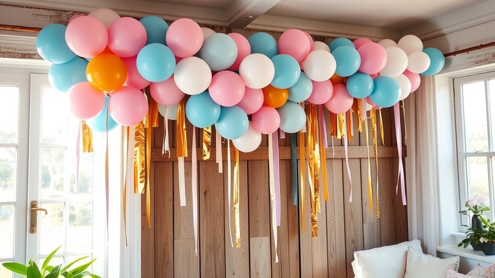 inflate balloons for garland