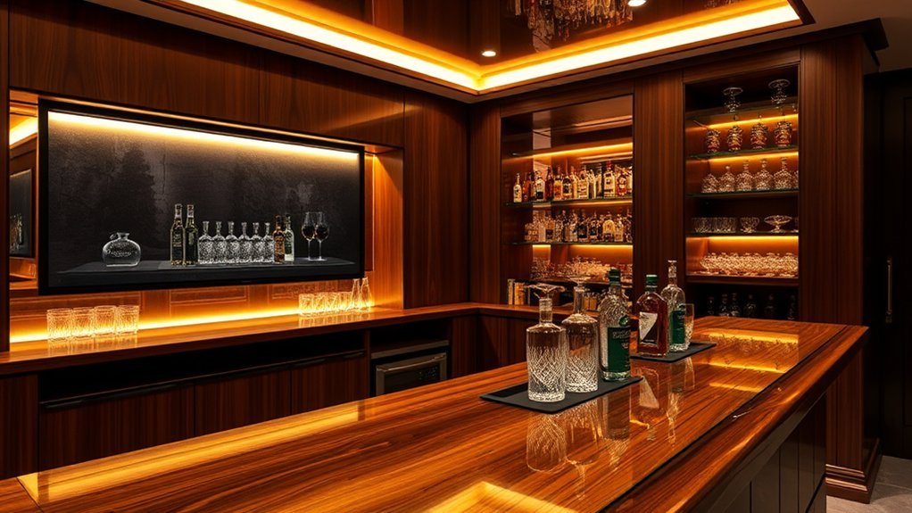 innovative drop down media bars