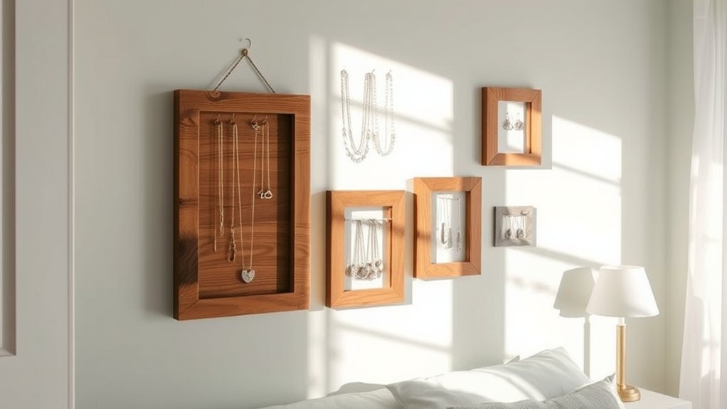jewelry display frame ideas