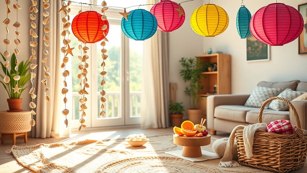 laid back breezy beach picnic