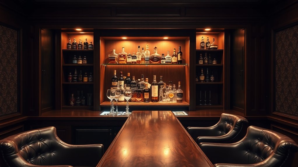 luxurious hidden bar designs