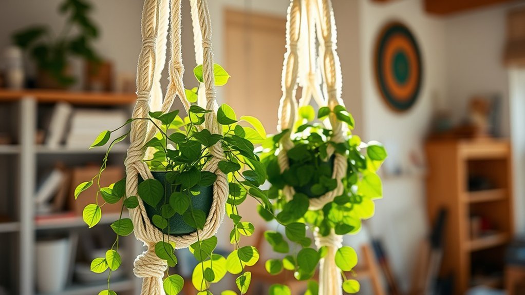 macram plant hanger techniques