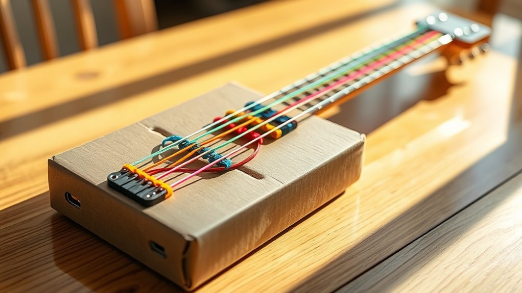 make rubber band guitar