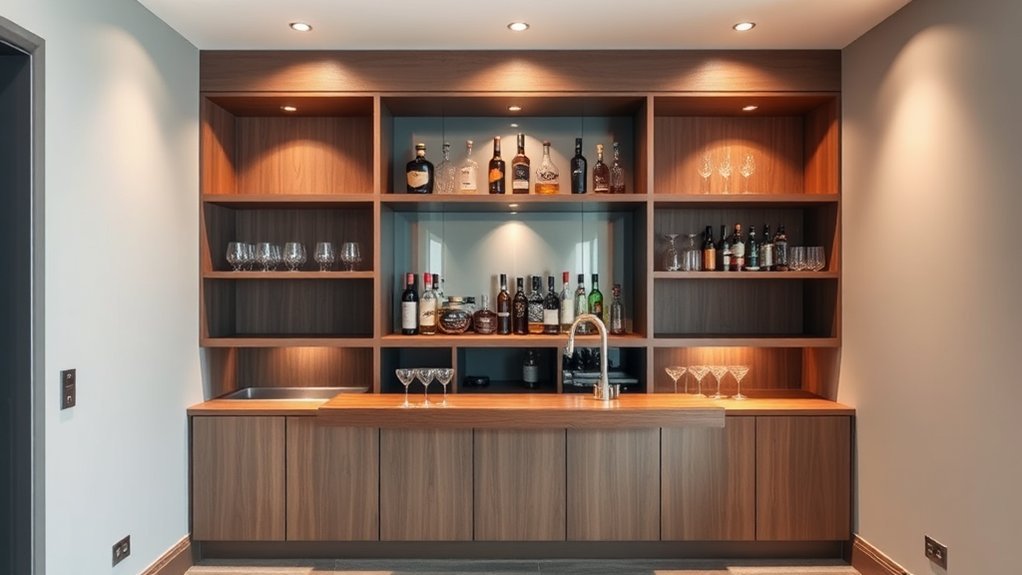 minimalist drop down bar setup