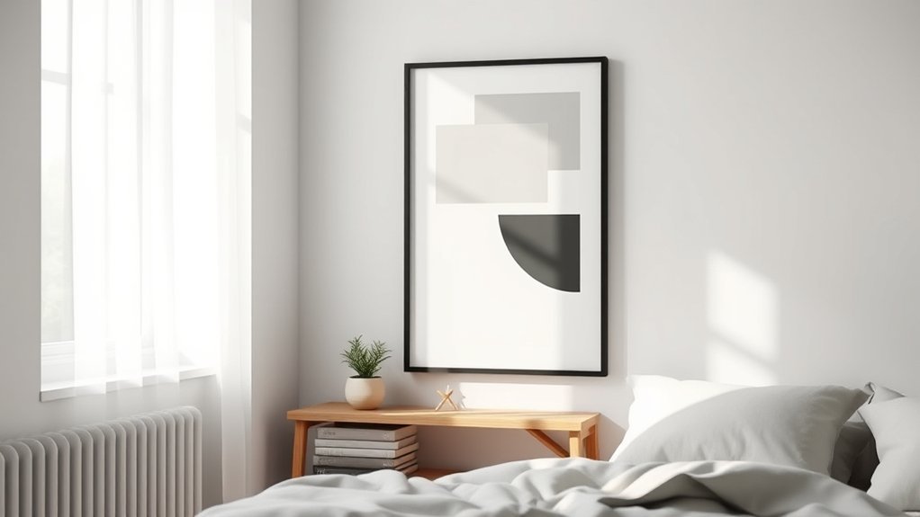 minimalist monochrome wall art