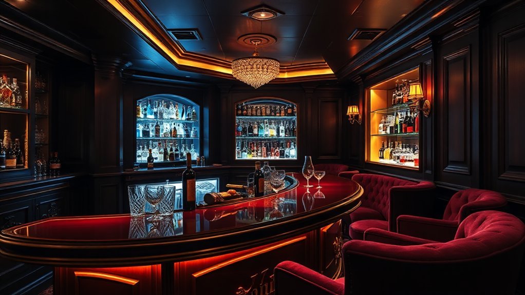 personalized basement bar escape