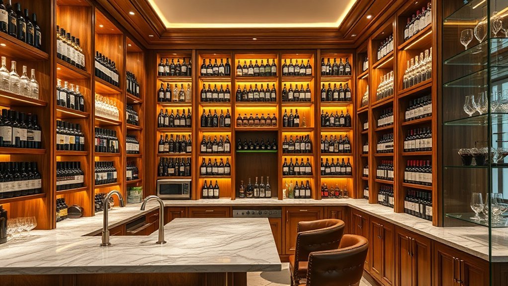 personalized rustic wine bars