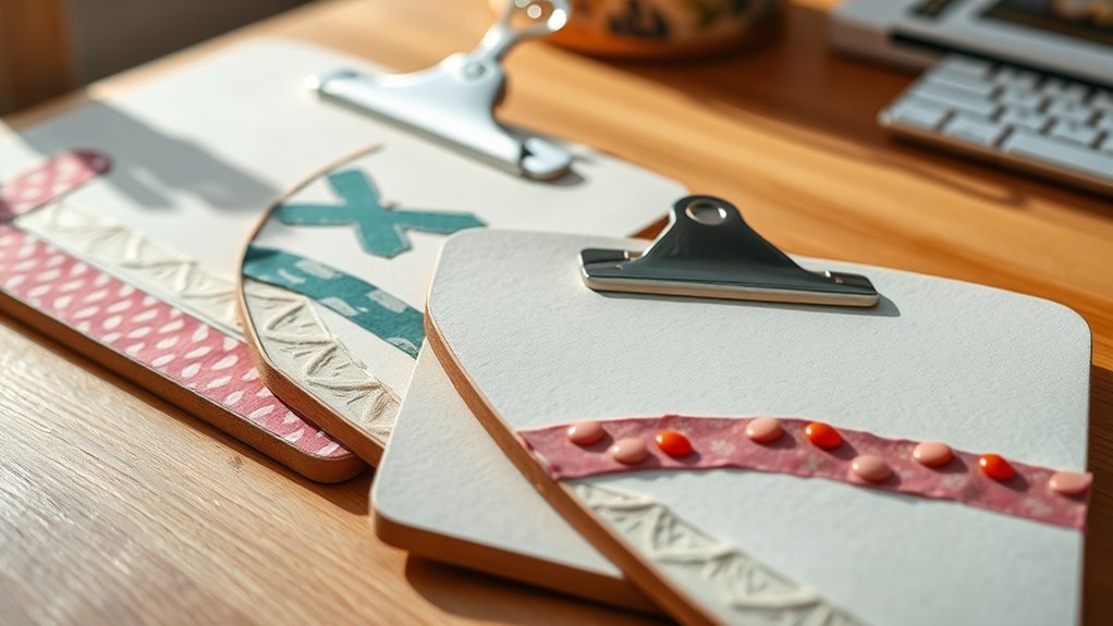 quick diy clipboard embellishment