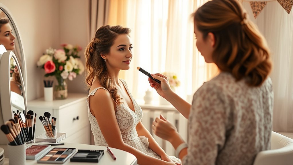 schedule hair and makeup