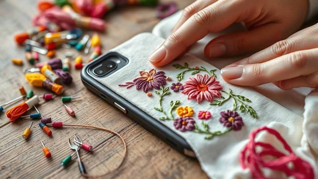 secure embroidery on fabric