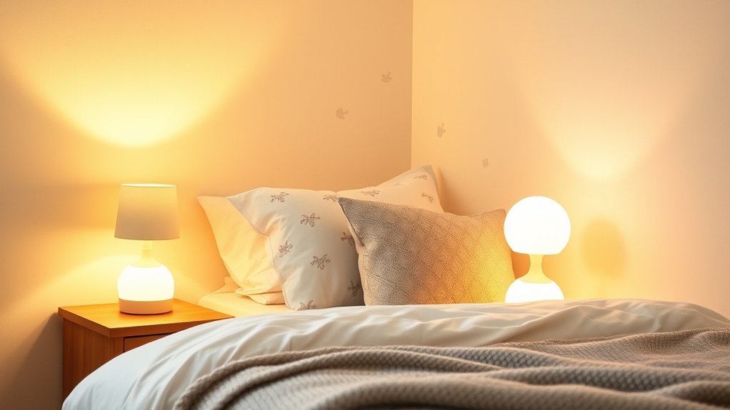 soft lamps enhance ambiance