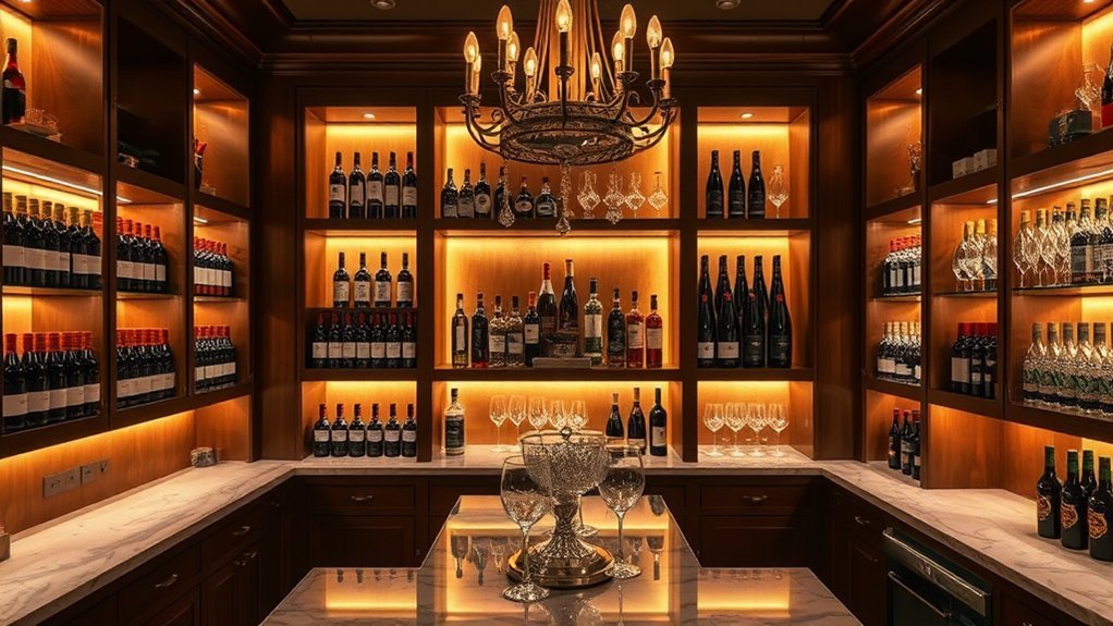sophisticated led wine spotlights