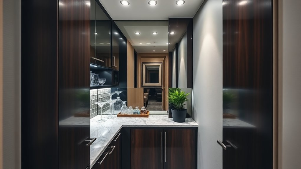 space saving compact bar designs