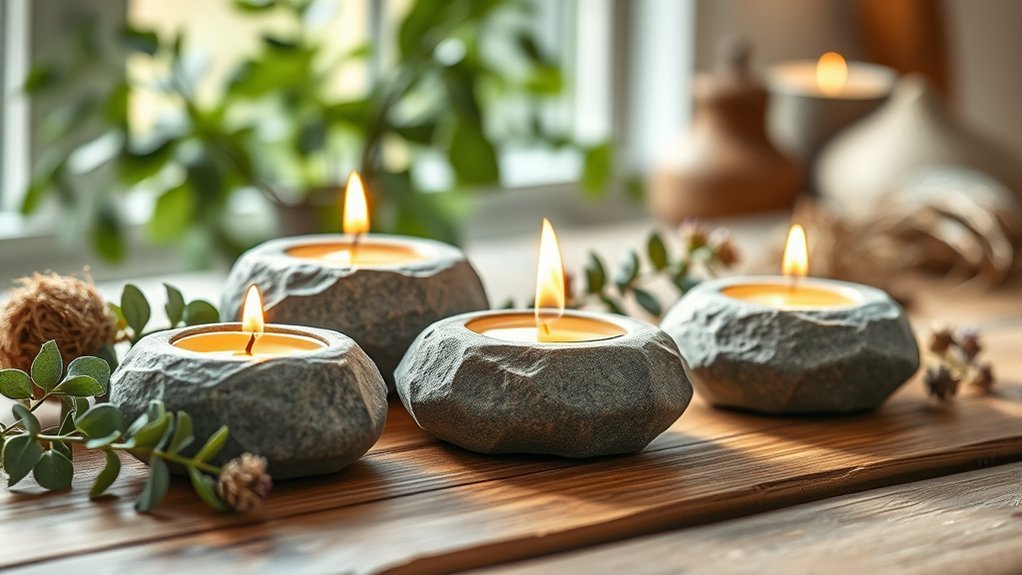 stone candle holder tips