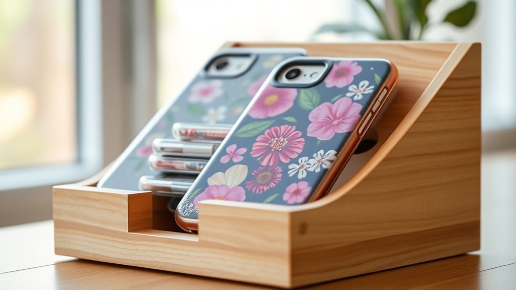 store phone cases safely