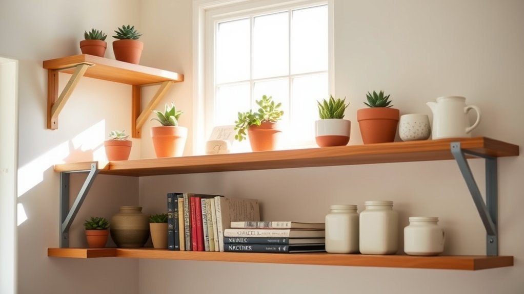 stylish and functional shelving