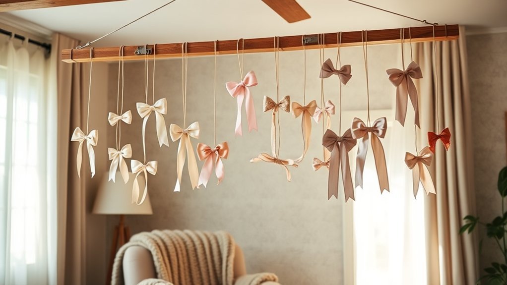 stylish bow organization display