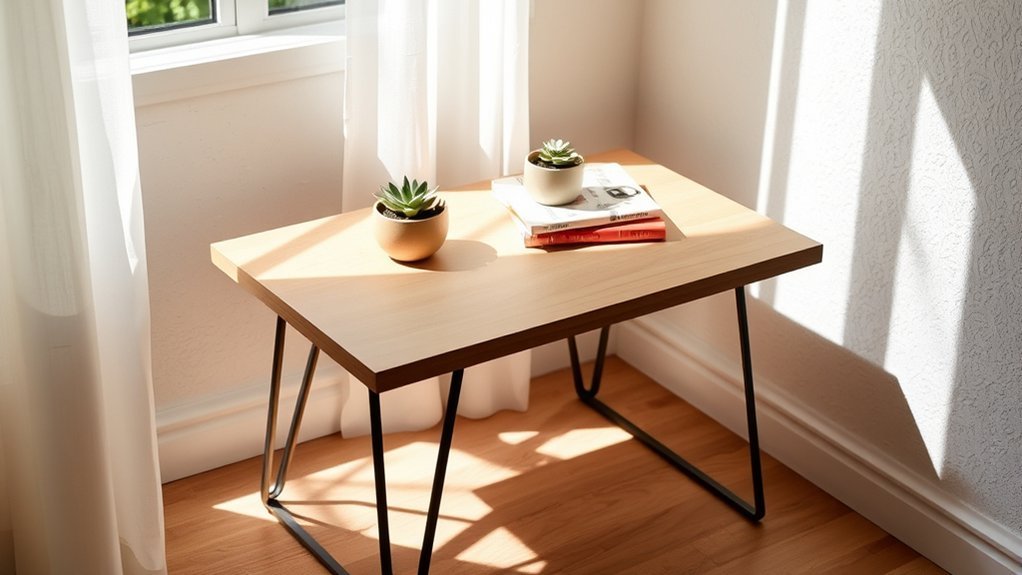 stylish custom plywood table