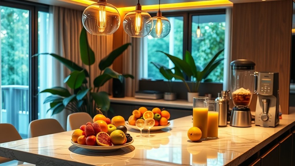 stylish organized tea smoothie