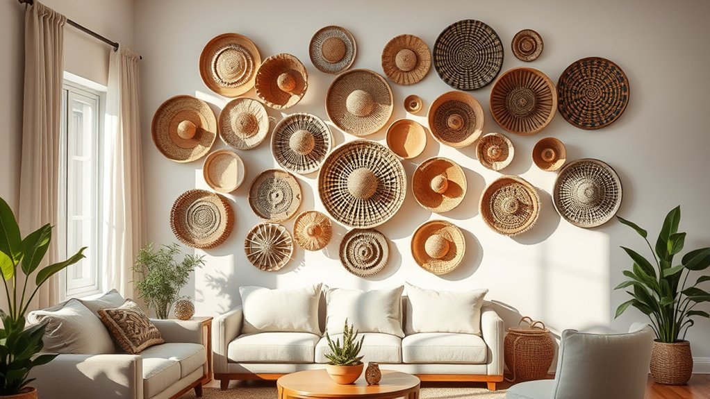 thrifted baskets for decor