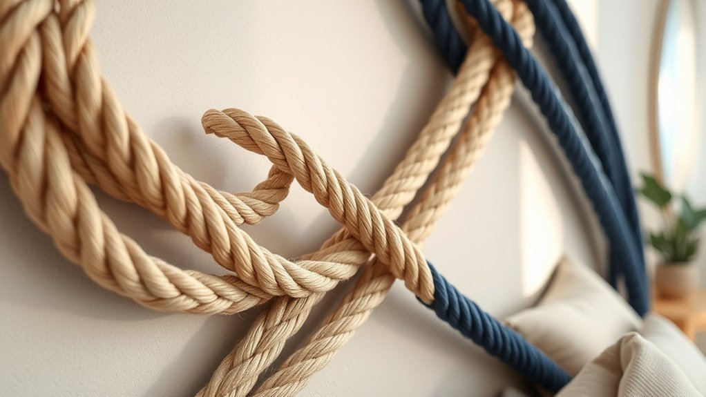 two tone twisted rope art