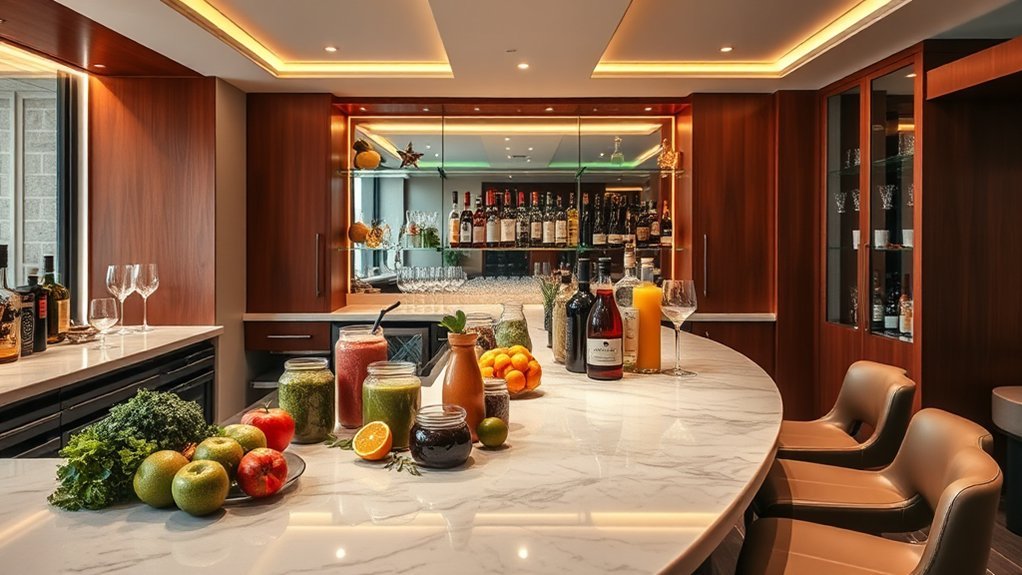 versatile smoothie and spirit bar