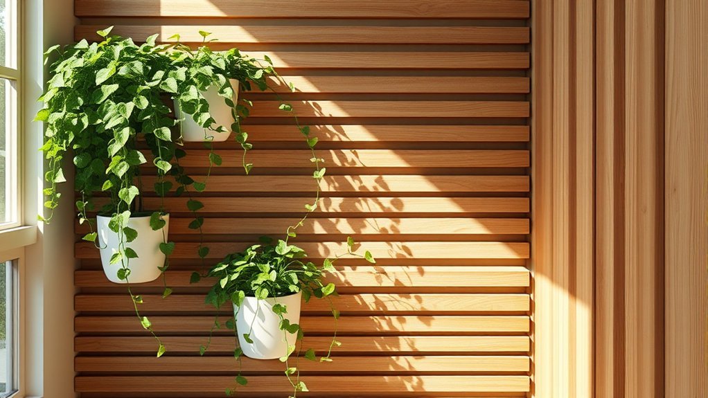 vertical gardening with reclaimed wood