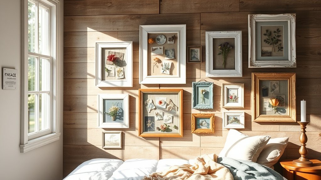 vintage frame wall decor