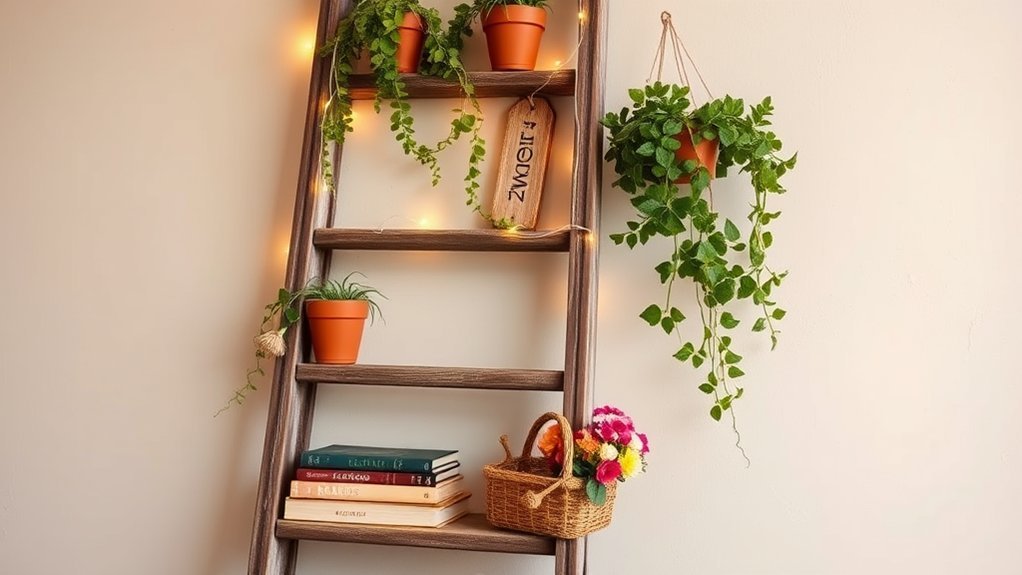 vintage ladder decor ideas