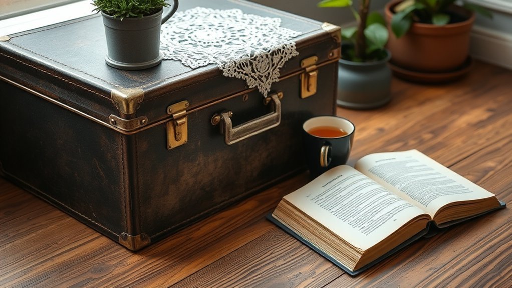 vintage suitcase table project